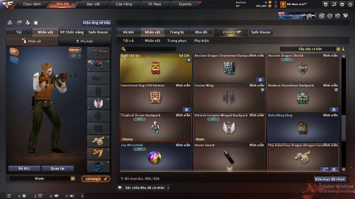 shop acc cf uy tin gia re